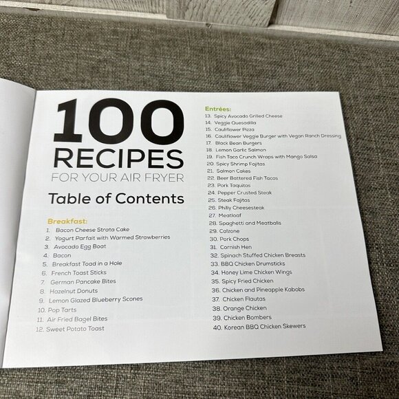 100 Recipes For Your Air Fryer GoWISEUSA Breakfast Entrees Sides Snacks Desserts - Picture 2 of 4